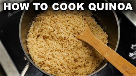 How To Cook Quinoa On The Stove Youtube