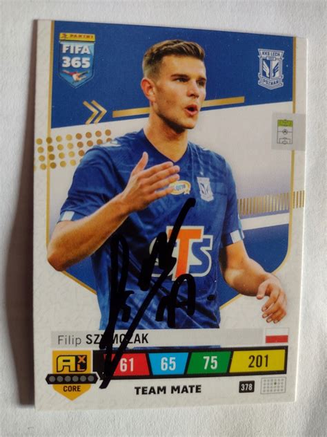 Karta panini autograf Lech Poznań Fifa 36 Szymczak 13137395358