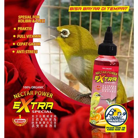 Jual RUJAK NEKTAR SARI EXTRA POWER PLECI KOLIBRI LOMBA HARIAN 100ML