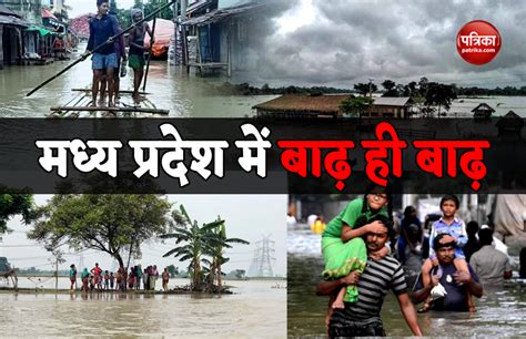 Due To Heavy Rain Flood Madhya Pradesh River Flowing Above Bridge