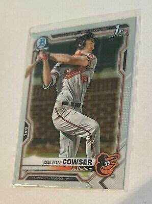 2021 Bowman Draft Chrome 1st ROOKIE Colton Cowser Baltimore Orioles EBay