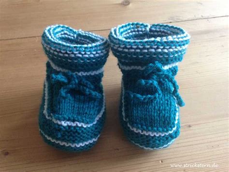 Babyschuhe Stricken 2 Strickstern