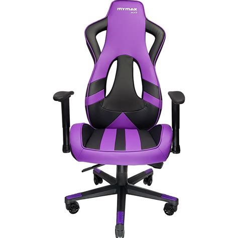 Cadeira Gamer Mx Girat Ria Preto E Roxo Mymax