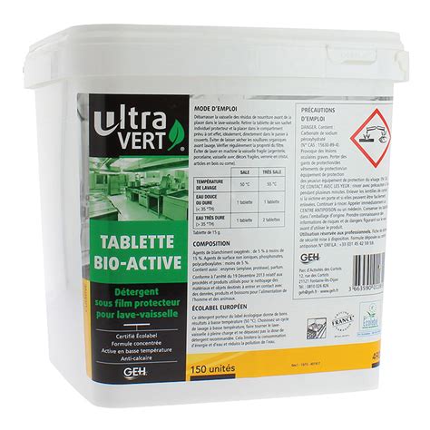 Tablette Vaisselle Bio Active X Asept Etik