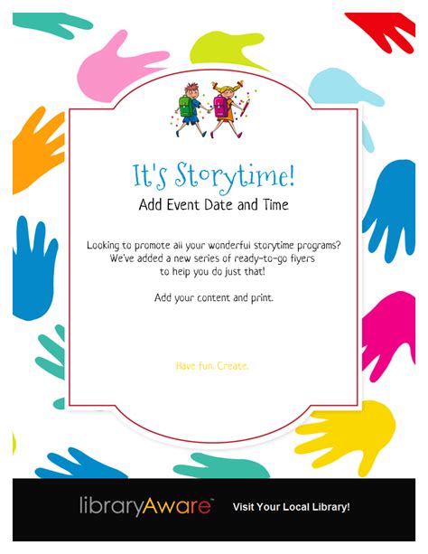 Storytime Is Fun Time Weve Added A Series Of Flyer Templates In