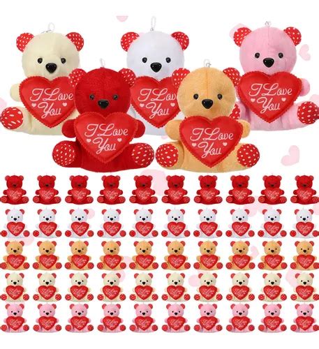 Peluches De San Valent N Con Coraz N Oso Peque O Rojo Reg Env O Gratis