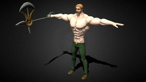 Escanor 3d Printed Model Br