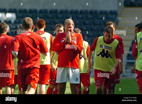 Wales football team Manager John Toshack with the Wales Football team ...