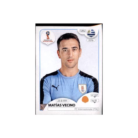 Panini Wm Sticker Mat As Vecino Uruguay