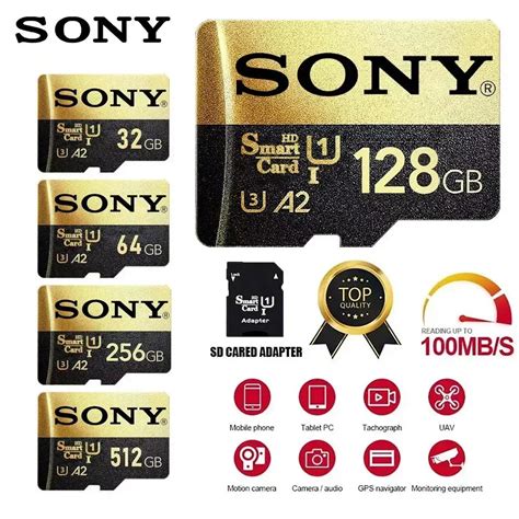 Original Sony Tb Micro Sd Card Memory Tf Sd Card Gb Gb Gb