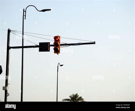 Le Caire L Egypte Mars Les Signaux De Circulation Dans Les