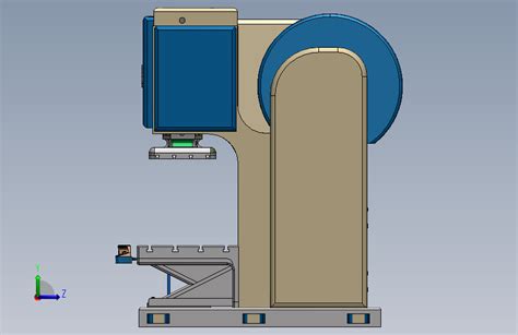 160吨冲床solidworks 2021模型图纸下载 懒石网