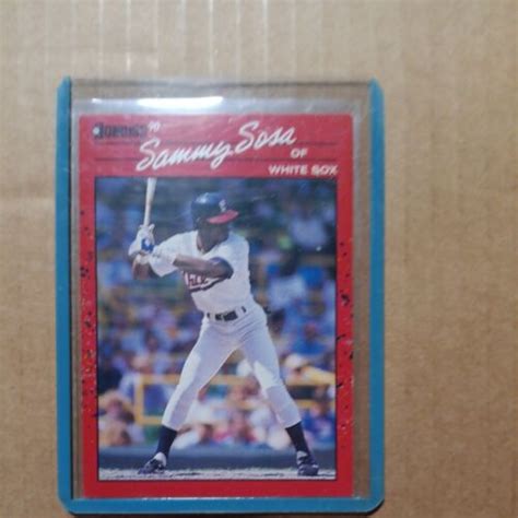 Donruss Sammy Sosa Rookie Card Error Wrong Dob Mint Condition