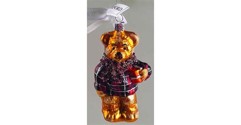 Holiday Heirlooms Ornaments Plaid Teddy Bear Boxed By Waterford