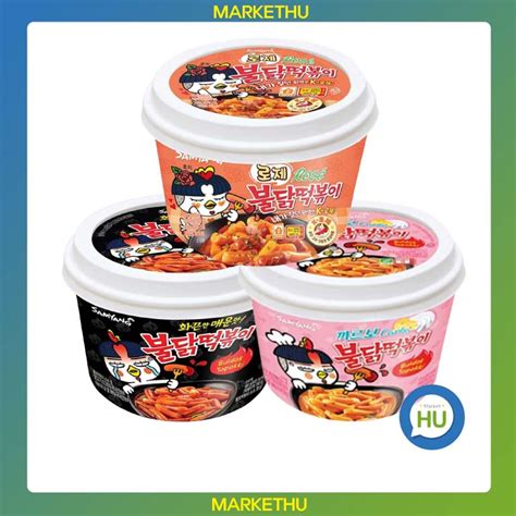 Samyang Buldak Tteokbokki Original 185g Carbo Buldak 179g Rosé 185g