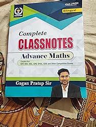 Complete Classnotes Advance Maths Bilingual Gagan Pratap Sir