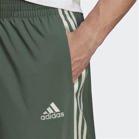 Adidas Aeroready Essentials Chelsea Stripes Shorts Green Adidas Uk