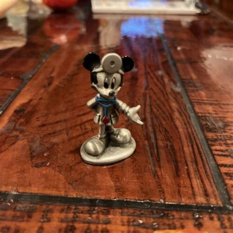 Hudson Pewter Disney Doctor Mickey Mouse Miniature Figure Ebay