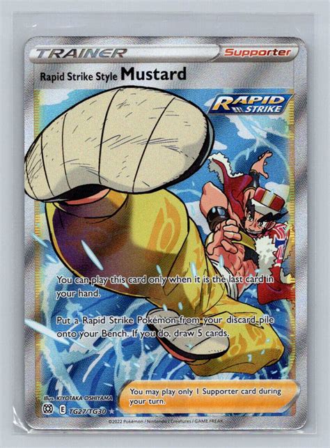 Rapid Strike Style Mustard Tg Tg Ultra Rare Brilliant Stars Pokemon