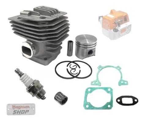 Kit Cilindro Motor Junta Vela Ro Adeira Stihl Fs Fs