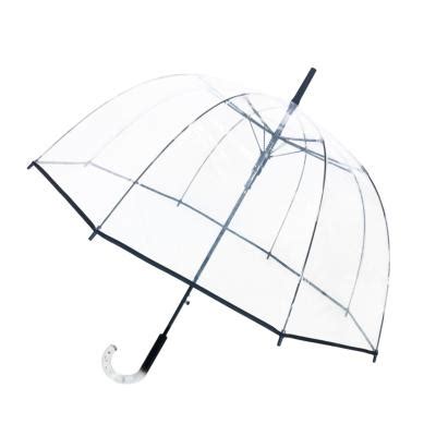 Parapluie Transparente Femme Avec Bordure Noire Ouverture Automatique