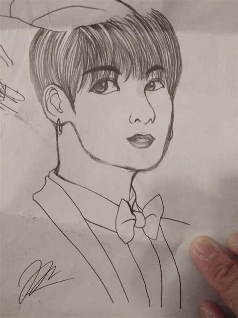 Jungkook Fan Art Drawn By Me Jungkook Fanbase Amino