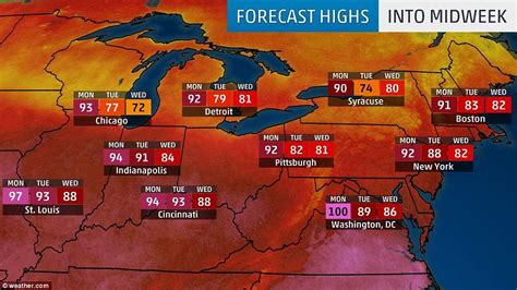 Extreme Heat Warnings Are Issued Across The East Coast Daily Mail Online