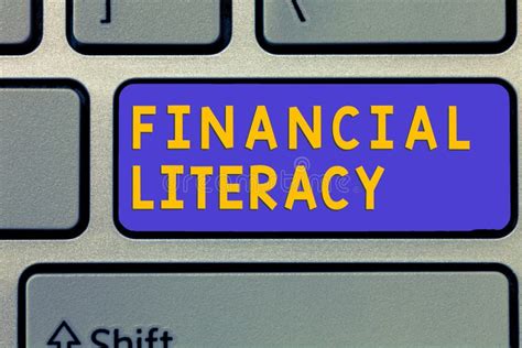 Handwriting Text Financial Literacy Concept Meaning Understand And