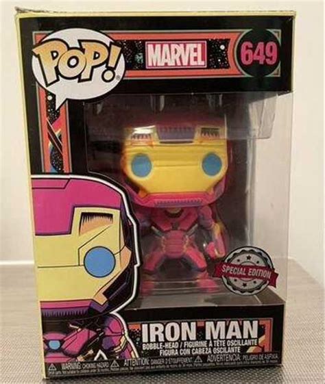 Фигурка Funko POP Marvel Black Light Iron Man Festima Ru Мониторинг