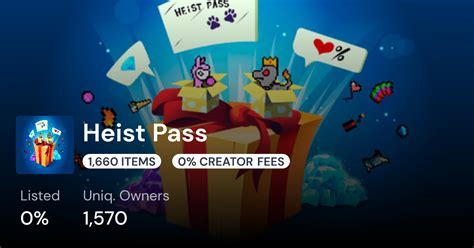 Heist Pass Collection Opensea Pro