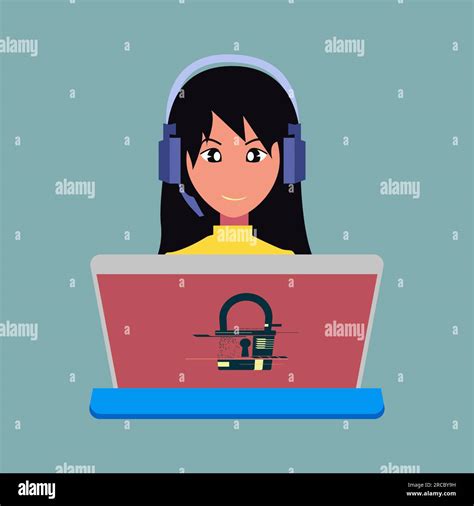 Computer Hacker With Laptop Icon Vector Stock Vector Image Art Alamy