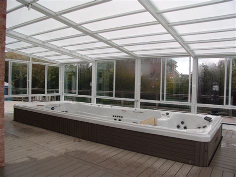 Glass Swim Spa Enclosures Manufactured by Roll-A-CoverAmerica's Leading ...