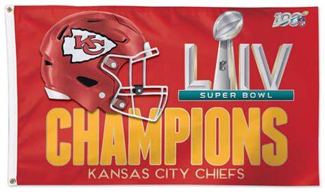 Kansas City Chiefs Super Bowl Liv 2020 Champions Deluxe Edition 3x5 Sports Poster Warehouse