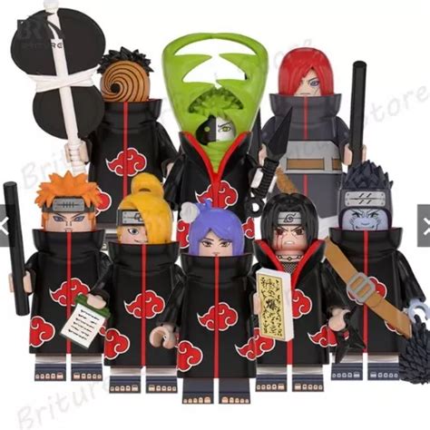 Minifigura Lego Naruto Shippuden Akatsuki Uchiha Set 10 Meses sin interés