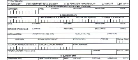 Sss Pension Form Fill Out Printable Pdf Forms Online