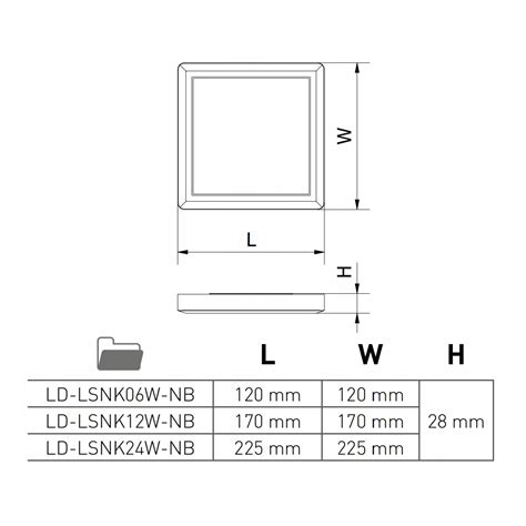 Gtv Lighting Louis Led Luminaire Surface Mounted Square 6w 4000k