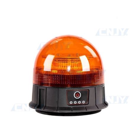 Gyrophare led orange autonome et magnétique rechargeable sans fil ECE