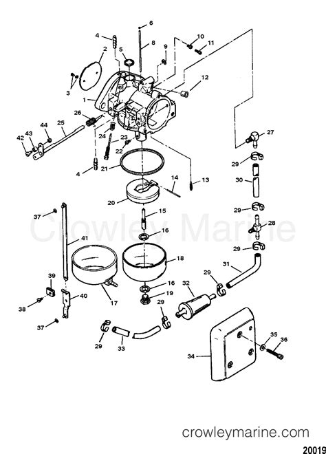 CARBURETOR 1996 Outboard 120 H120412SD ELPT Crowley Marine