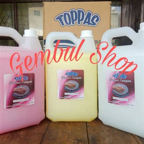 Jual Sabun Cuci Tangan Hand Soap 5 Liter Toppas Shopee Indonesia