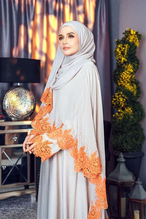 Zehra Cape Nude Orange Lace Dobuyabaya