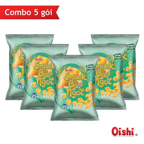 Combo 5 Packs Of Oishi Snack Sweet Corn 73g Pack Shopee Philippines