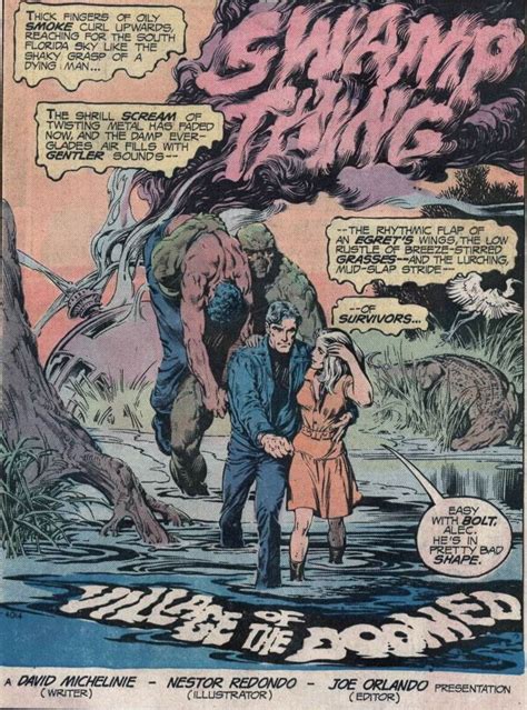 Awesome Swamp Thing Splashes By Nestor Redondo Gotham Calling