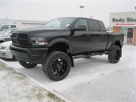 Matte Black Lifted Dodge Ram