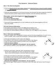 Phet Simulation Molecule Polarity Docx Phet Simulation Molecule