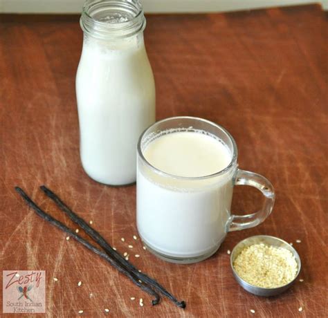 Vanilla Sesame Seed Milk Recipe Yummly Recipe Vegan Drinks