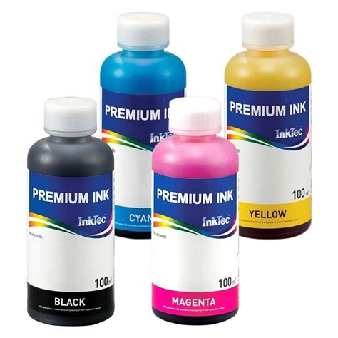 4 Botellas De 100 Ml De Tinta Pigmentada InkTec E0013 Para Impresoras