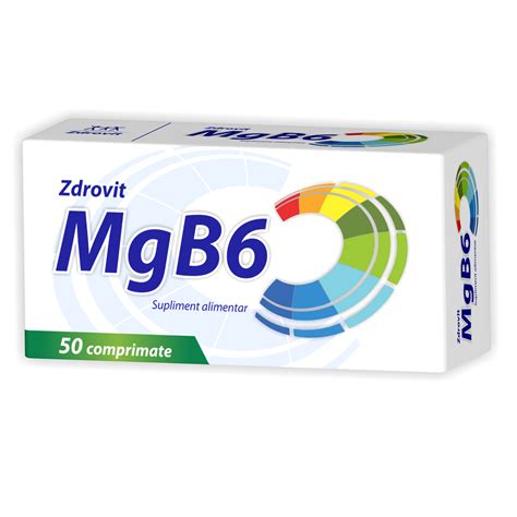 Magneziu Vitamina B6 50 Comprimate Zdrovit Farmacia Tei Online