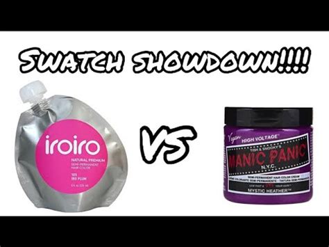 Swatch Showdown Iroiro Plum Vs Manic Panic Mystic Heather Youtube