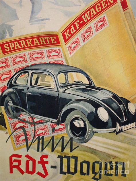 Volkswagen Vintage Poster Painting By Muirhead Gallery Fine Art America