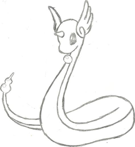 Dratini Pokemon Coloring Pages Sketch Coloring Page